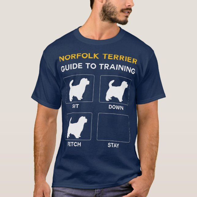Norfolk Terrier trainiert Dog Obedience Dog T-Shirt (Vorderseite)