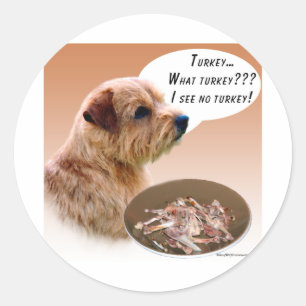 Norfolk Terrier Türkei Runder Aufkleber