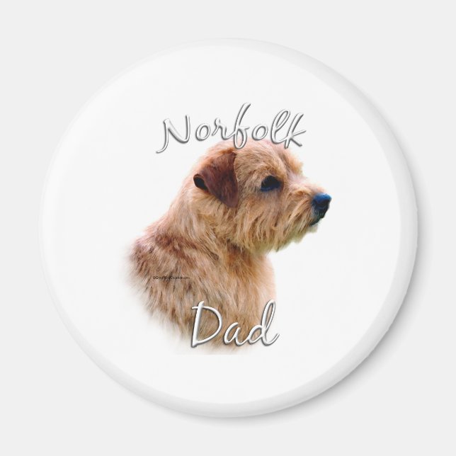 Norfolk Terrier Vater 2 Magnet (Vorne)