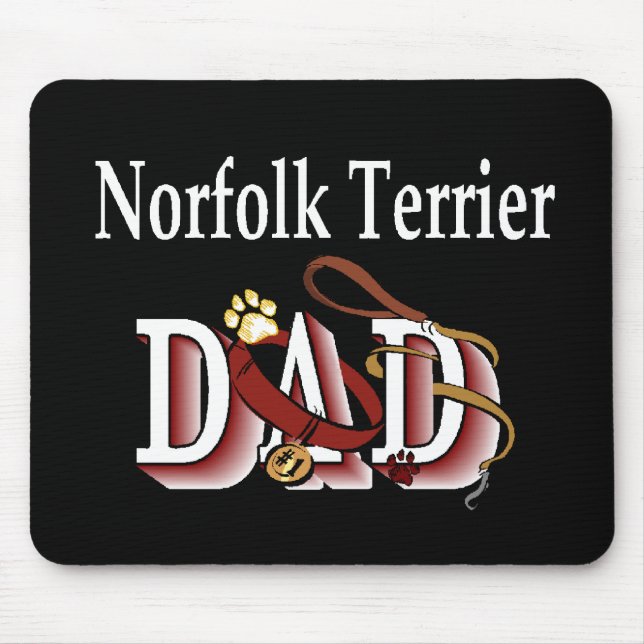 Norfolk Terrier Vater Gifts Mousepad (Vorne)