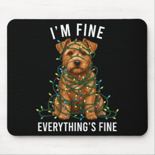 Norfolk Terrier Weihnachten Mir geht's gut Alles i Mousepad