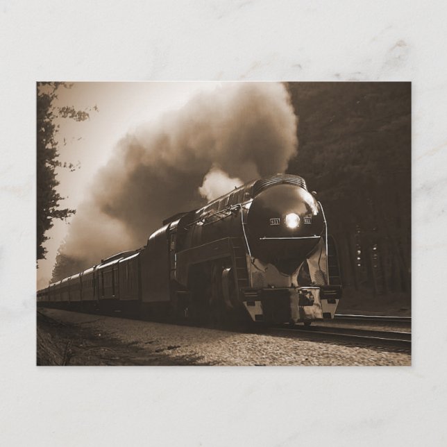 Norfolk und Western 611-Der Geist von Roanoke Postkarte (Vorderseite)