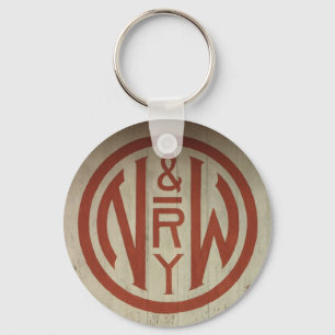 Norfolk- und Western-Bahnlogo-Schlüsselkette Schlüsselanhänger