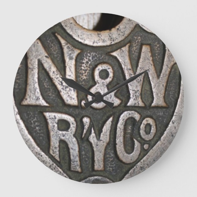 Norfolk und Western Clock Große Wanduhr (Vorderseite)