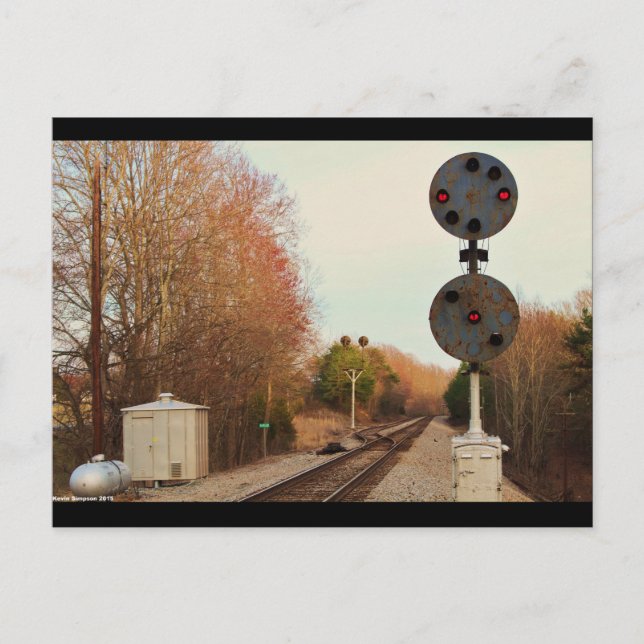 NORFOLK UND WESTERN-SIGNALPOSTCARD POSTKARTE (Vorderseite)