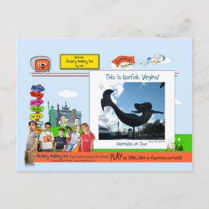 Norfolk, VA!  Mermaids auf Tour Postkarte