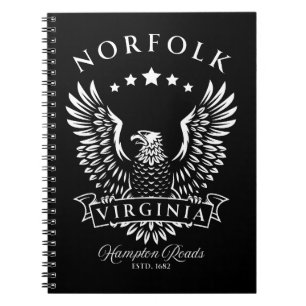 Norfolk Virginia Vintag Eagle Notizblock