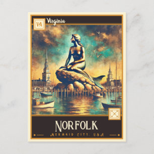 Norfolk, Virginia   Vintage Postkarte