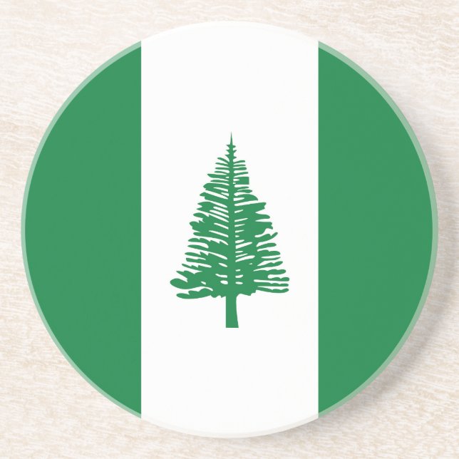 Norfolkinsel-Flagge Getränkeuntersetzer (Vorne)