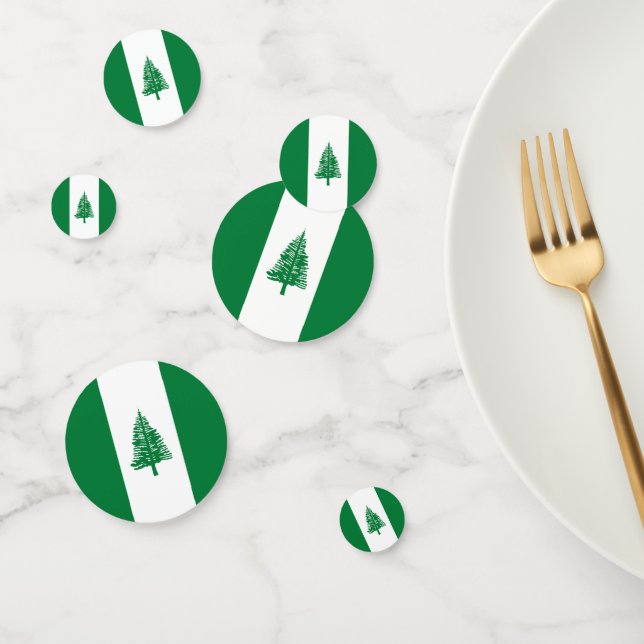 Norfolkinsel-Flagge Konfetti (Gruppe)