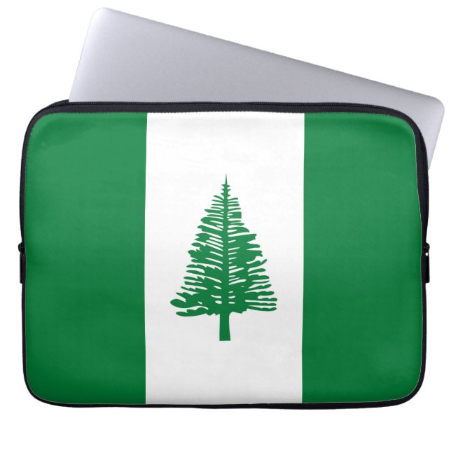 Norfolkinsel-Flagge Laptopschutzhülle (Vorderseite)