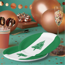 Norfolkinsel-Flagge Pappteller