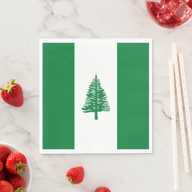 Norfolkinsel-Flagge Serviette (Beispiel)