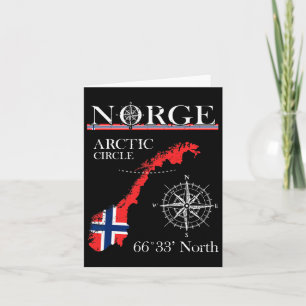 Norge Arctic Circle - Polar North Norwegen Norwegi Karte