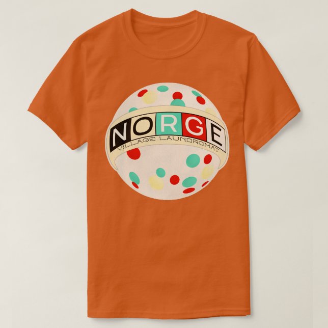 Norge Balls Norge Village Wäscherei Trockenreiner  T-Shirt (Design vorne)