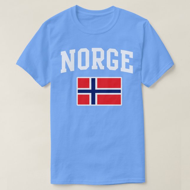 Norge Flag Norwegen T-Shirt (Design vorne)
