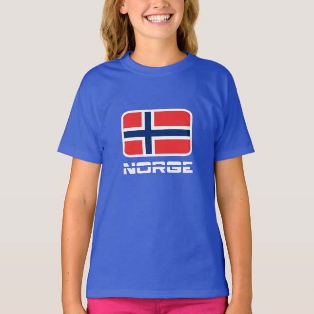 Norge Flag T-Shirt (Vorderseite)