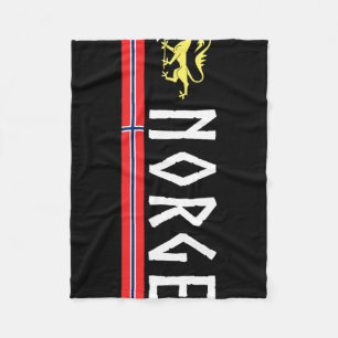 Norge Fußballtrikot Hemd Flagge Norwegens Norwegis Fleecedecke