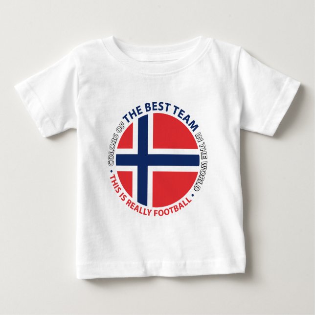 Norge Norway Art Shield Baby T-shirt (Vorderseite)