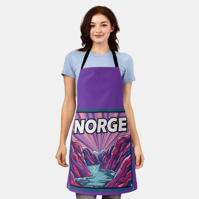 Norge Norway Geirangerfjords Fjords Apron Schürze (Getragen)