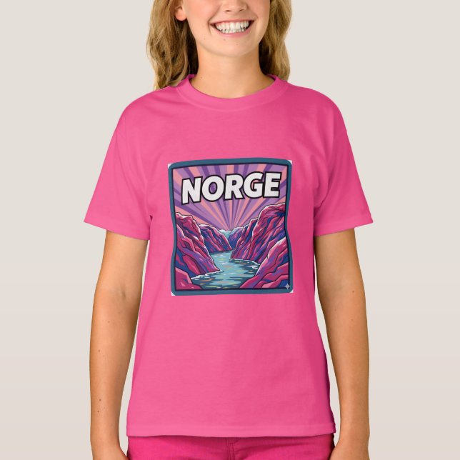 Norge Norway Geirangerfjords Fjords Kids T-shirt (Vorderseite)