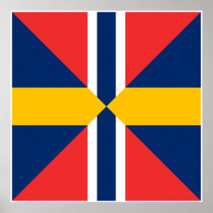 Norge Sverige Sildesalaten, Norwegen Poster