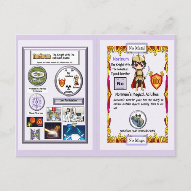 Norinum - Ritter Nobelium Scimitar Postkarte (Vorderseite)