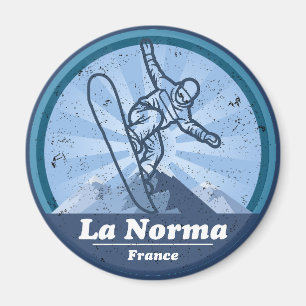Norma Skistation - Snowboard Magnet