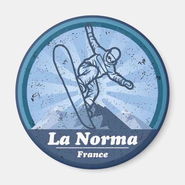 Norma Skistation - Snowboard Magnet (Vorne)