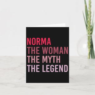 Norma The Woman Myth Legend Personalisierter Name  Karte
