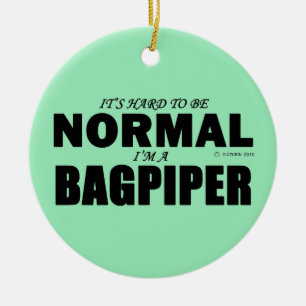 Normal Bagpiper Keramik Ornament