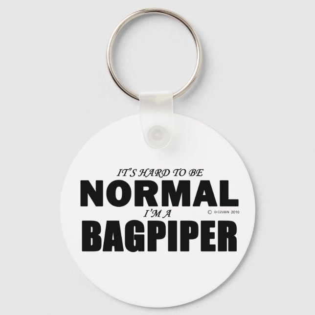 Normal Bagpiper Schlüsselanhänger (Vorderseite)