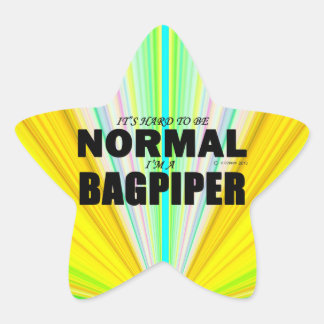 Normal-Bagpiper-Star-Aufkleber Stern-Aufkleber
