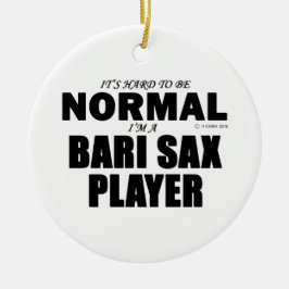 Normal Bari Sax Player Keramikornament
