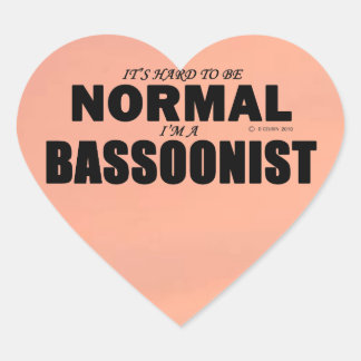 Normal-Bassoonist-Heart-Aufkleber Herz-Aufkleber