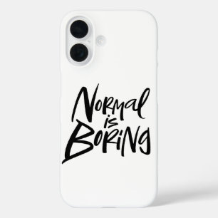 NORMAL BRINGT das Künstlerische Schriftmotto Kalli iPhone 16 Hülle