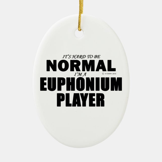 Normal-Euphonium-Player Keramik Ornament (Vorne)