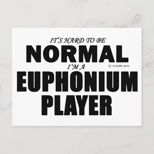 Normal-Euphonium-Player Postkarte (Vorderseite)