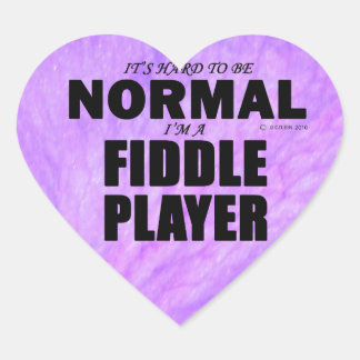 Normal-Fiddle-Player-Heftaufkleber Herz-Aufkleber