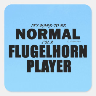Normal Flugelhorn Player Square Sticker