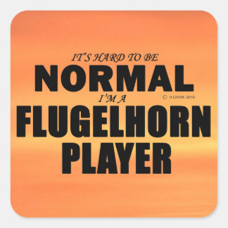 Normal Flugelhorn Player Square Sticker