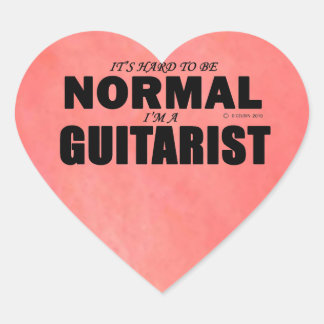 Normal-Gitarrist-Heart-Sticker Herz-Aufkleber