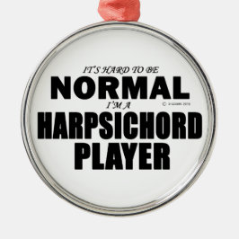 Normal Harpsichord Player Ornament Aus Metall