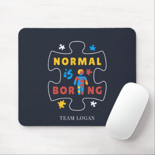Normal ist langweilig Autism Awareness Puzzles Mousepad
