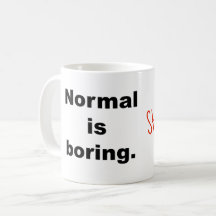 Normal ist langweilige Tasse