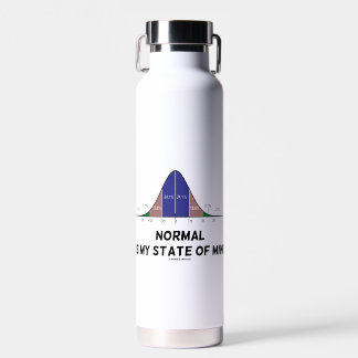Normal ist mein Staat von Mind Bell Curve Geek Spa Trinkflasche