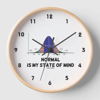 Normal ist mein Staat von Mind Bell Curve Geek Spa Uhr