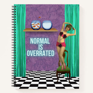 Normal ist überbewertet Funky & Lustig Verändere K Notizbuch