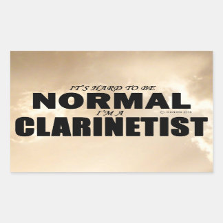 Normal-Klarinettist-rechteckige Aufkleber