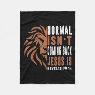 Normal Kommt Nicht Zurück Jesus Ist Papa Männer Re Fleecedecke